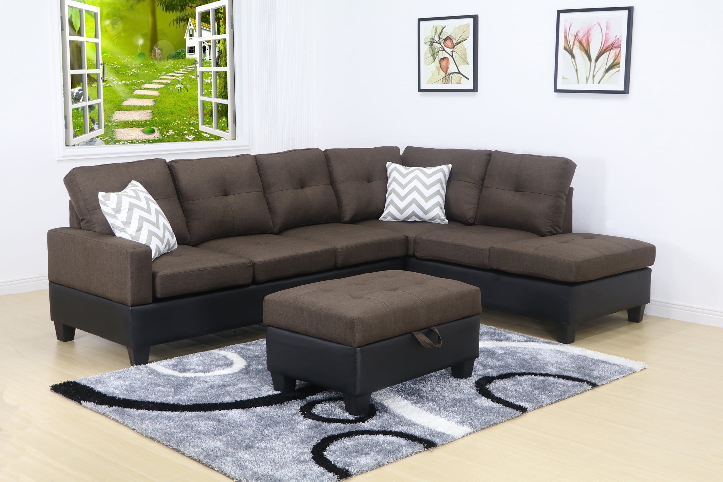 Beverly 2 Pc Black Leather Gel Reclining Sofa And Loveset Set