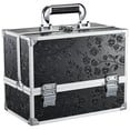 thumbnail image 1 of Caja de maquillaje MAKEUP Train Case FRENESSA con 3 bandejas y espejo, 1 of 8