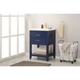 thumbnail image 3 of Design Element Cara 24" Single Sink Bathroom Vanity In Blue, 3 of 4