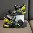 thumbnail image 2 of Eashery Toddler Boy Shoes Flip Flops Boy Leisure Boys Camouflage Open Toe Non-Slip Flip Flops Beach Shoes Sandals Yellow 11, 2 of 3