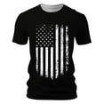 thumbnail image 3 of Ramiter Independence Day T Shirt Men's T Shirt,Moisture Wicking Sun Protective Fishing Hiking Active Black L, 3 of 4