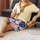 thumbnail image 5 of Fotbe Rose Flowers Pantalones Cortos de Pijama para Hombre, Ropa de Dormir, Pantalones de Pijama Cortos para Hombre-4X-Large, 5 of 6