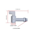thumbnail image 3 of Kenally Reemplazo de grifo de contenedor de aceite, grifos de barriles portátiles, adaptador de plástico PP, conector roscado, accesorio de Materiales de construcción, 3 of 5
