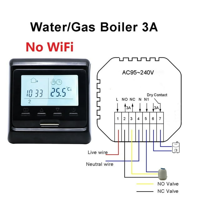 Programmable Tuya Smart WiFi Thermostat Electric Heating Warm Floor Temperature Controller ,Easily DIY