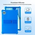 thumbnail image 2 of Kebiory for Teclast P50 Case,for Teclast P50S Case,Kids Friendly Soft Silicone with Adjustable Stand Full Shockproof Case Cover for Teclast P50/Teclast P50S 11 Inch Tablet(Blue), 2 of 6