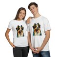 thumbnail image 4 of Patriotic Miniature American Shepherd Stained Glass Portrait American Flag Shirt T-shirt Unisex Merch MAS Dog Lover Gifts - 01010, 4 of 6