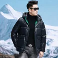 thumbnail image 5 of Chaqueta de plumón de invierno 2024, nueva ropa de diseñador de lujo para hombre, abrigo corto grueso, plumón de ganso ultraligero con capucha ligera, 5 of 5