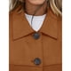 thumbnail image 4 of Chaqueta Corta de Ante Sintético para Mujer, Informal, Ligera, para Otoño e Invierno. Marrón XL, 4 of 8