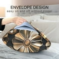 thumbnail image 4 of Yayeee Pillowcase Standard Size Set of 2 Satin Wrinkle Resistant Pillow Case, Metallic Flower, 4 of 8