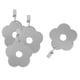 thumbnail image 3 of Clip de metal 4pcs con colgante de gota de múltiples formas de mantel Flor Colcomx Clips para pesas de manteles, 3 of 8