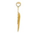 thumbnail image 2 of Diamond2Deal 14K Yellow Gold Satin and Mary Pendant for Women (L- 1.19 in, W- 0.63 in), 2 of 4