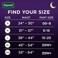 thumbnail image 2 of Night Defense Incontinence Underwear for Women, Adult Diapers, M, 15 Count, 2 of 10