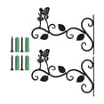 thumbnail image 2 of de hierro para colgar en pared de estilo europeo, para macetas, decoración de jardín, pntas colgantes al aire libre, decoración rústica Hada de pie de Sunnimix ganchos para colgar en la pared, 2 of 7