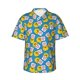 thumbnail image 1 of Balery Lovely Duck Camisas hawaianas de manga corta para hombre, camisas playeras de corte holgado, camisas de vacaciones con botones,Large, 1 of 7