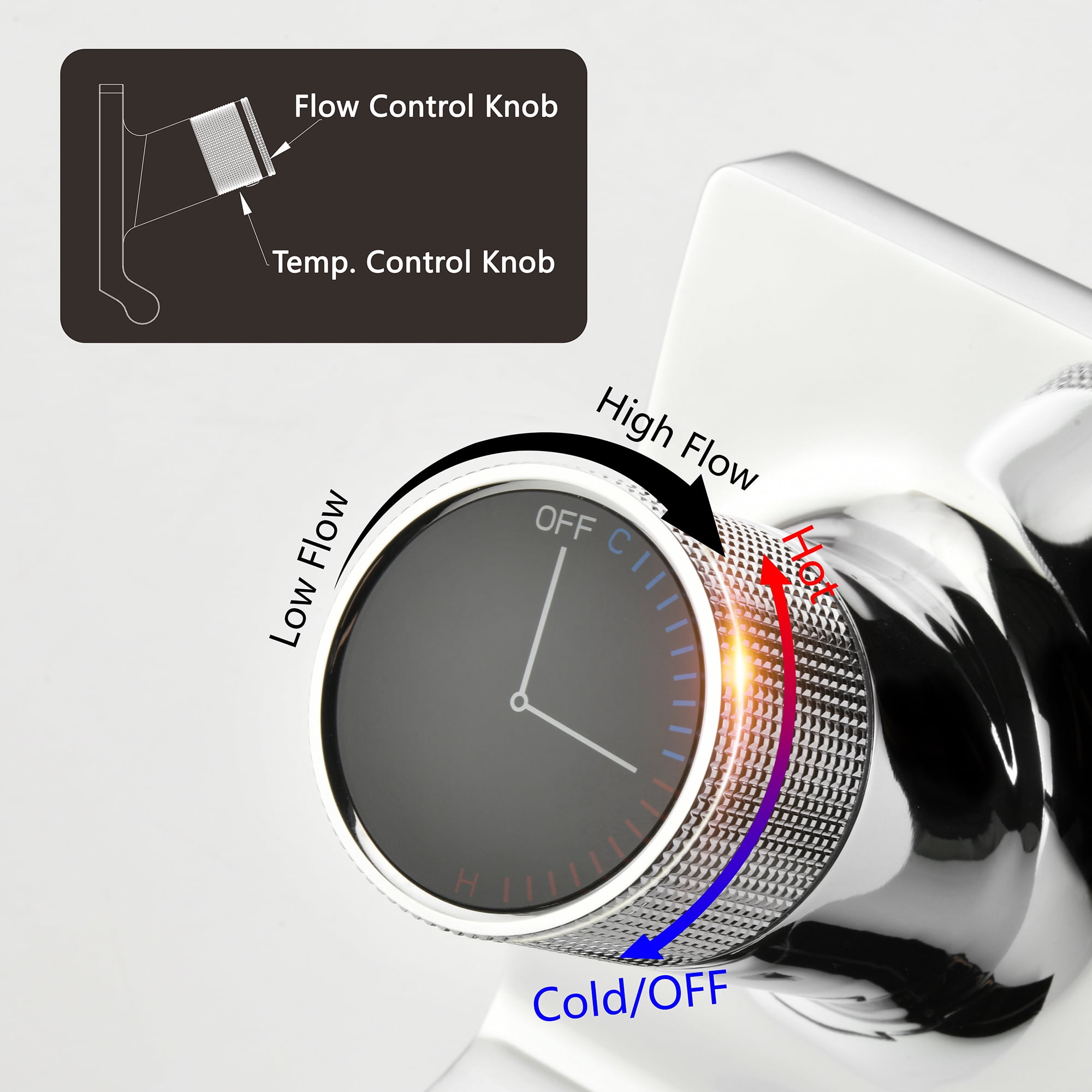 SUMERAIN Waterfall Bathroom Faucet,Wall Mount Bathroom Sink Vessel Faucet with Foldable Spout, Rough in Valve, Chrome