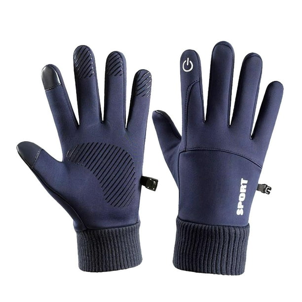 Guantes de Calentador térmico de invierno Antideslizante completo L Shamjiam Guantes de ciclismo de invierno