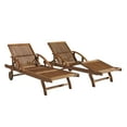 thumbnail image 2 of Caspian Eucalyptus Wood Lounge Chair with Arms and Adjustable Leg Rest/Set of 2, 2 of 8