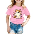 thumbnail image 2 of NIEWTR Kids Clothes Short Sleeved Halloween Cartoon Cute Print T Shirt Boys And Girls Fashion Casual Top,, 2 of 7
