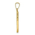 thumbnail image 4 of Auriga Fine Jewelry 14K Yellow Gold Hollow Cross Charm for Women (L - 24mm, W - 11mm), 4 of 6