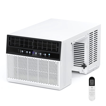 12000 BTU U-Shaped Window Air Conditioner Unit Cools up to 550 Sq.Ft. with 6 Modes 24H TimerUltra Quiet Window AC Units with Full Window ViewEnergy SavingEasy to InstallWhite