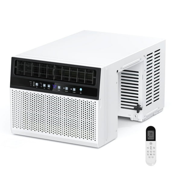 12000 BTU U-Shaped Window Air Conditioner Unit Cools up to 550 Sq.Ft. with 6 Modes 24H TimerUltra Quiet Window AC Units with Full Window ViewEnergy SavingEasy to InstallWhite