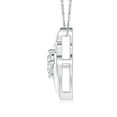thumbnail image 2 of ANGARA IGI Certified Lab Grown 1.15 Ct Shell Style Diamond Pendant for Women in 14K White Gold (Size-8x6mm| Color-F-G| Clarity-VS) | Anniversary, Jewelry Gift for Women | Lab-Grown Diamond Necklace, 2 of 8