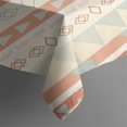 thumbnail image 3 of Soft Colored Geometric Pattern Rectangle Tablecloth 60"x84",Waterproof Polyester Rectangle Table Cloth, Wipeable Spillproof Polyester Tablecloth for Dining, Camping, Indoor and Outdoor, 3 of 5