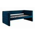 thumbnail image 3 of Bowery Hill Contemporary Contemporary Fabric Daybed with Trundle in Navy, 3 of 7