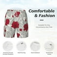 thumbnail image 4 of Kdxio Leaves Print Men'S Swim Trunks With Compression Liner 7 Inch Inseam Quick Dry Swim Shorts, 4 of 7