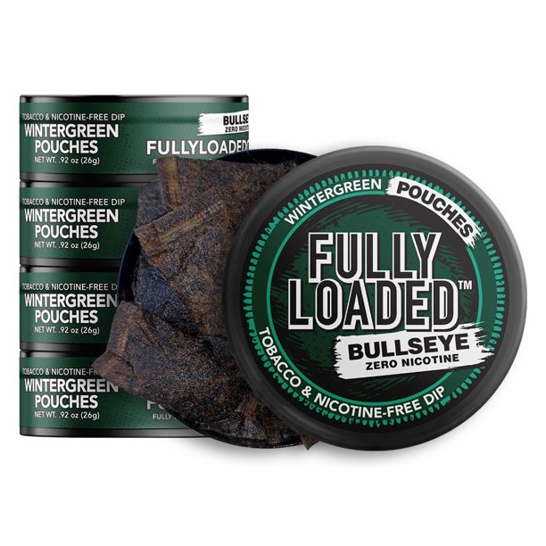 Fully Loaded Chew 5 pack Wintergreen Pouches Tobacco and Nicotine
