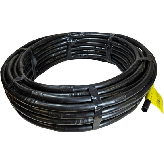 Dripworks Drip Irrigation Tube 100' Roll, Black (1/2" Drip Emitter Tubing 9" Spacing, Low Density Polyethylene (LDPE))