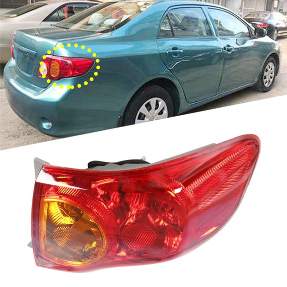 Fit for 09-10 Corolla Tail Light Housing Assembly RH, without Bulbs