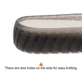 thumbnail image 5 of Uxcell 1pair Shoes Outer Soles Pad US Size 7.5 Non Slip Mesh Mat Woven Protector Bottom for DIY Slipper Sandals, Grey, 5 of 6