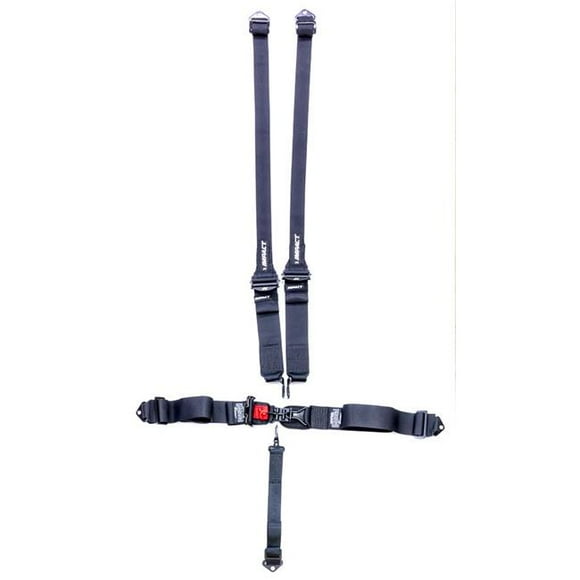Impact Racing 51111111 W-5966666 Système de Harnais 5 Points Loquet & Lien avec HANS Double Épaule