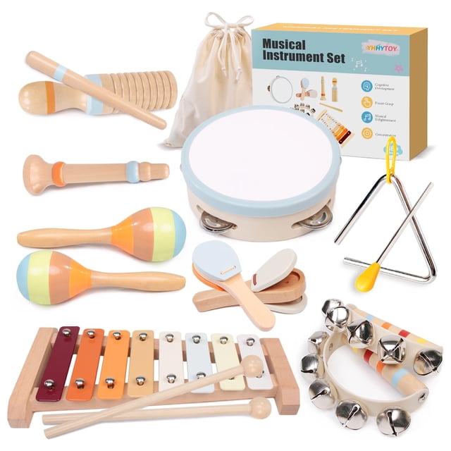 Set de instrumentos musicales YHHYTOY Montessori 18 Month+ Baby