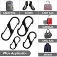thumbnail image 3 of Zipper Clips Anti Theft 20 Pcs Zipper Pull Locks for Backpacks, Dual Spring Mini S Carabiner Zipper Clip Theft Deterrent for Luggage Suitcase Camping Key Chain Backpack Zipper Clip Anti-Theft 4 Size, 3 of 5