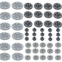 54PCS Technic-Parts 8,16,24,and 40 Tooth Gears（Random Colour.