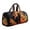 K #015, variant on Women's Quilted Weekender Duffel Bag,Foldable Lightweight Travel Tote for Overnight Gym, Halloween Spooky Pattern (18x9 Inches)