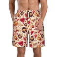 thumbnail image 1 of Goofa Maillot de Bain Rétro Crâne Imprimé Lèvres pour Hommes Été Séchage Rapide Short de Plage Maillots de Bain-TTG, 1 of 6