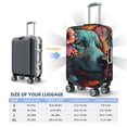 thumbnail image 6 of Haiem Colorful Flower Dog A Luggage Cover Printed Suitcase Covers for Luggage Elastic Washable Suitcase Protector Fits 18-32 Inch Luggage-Large, 6 of 9