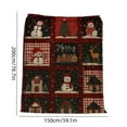 thumbnail image 3 of TanSiDing 1pcs Christmas Flannel Fleece Throw Blanket - Super Soft Plush Warm Bedding for Winter Sofa Decor - Lightweight All Season Home Decoration M, 3 of 6