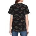 thumbnail image 7 of Wukai Neon Dinosaur Youth Unisex Short Sleeve T-Shirt for Boys, Girls, Teens, and Kids-Medium, 7 of 7