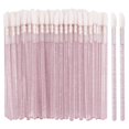 thumbnail image 1 of 100 Disposable Lip Brushes, Lipstick Applicator, Lip Gloss Wands Pink Tbestmax, 1 of 3