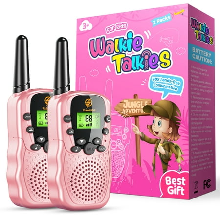 Walkie Talkies for Kid, 2 Way Radio, 3 KM Long Range Toy for Boy Girl 3-15 Years Old, Birthday Gifts for 3-12 Year Old Girls