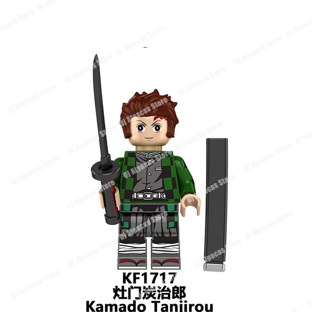 Demon Slayer Anime Lego Construcción Minifiguras Muzan Tanjirou Nezuko Juguete De Acción Zenitsu Giyuu Figuras Ensamblar Juguetes