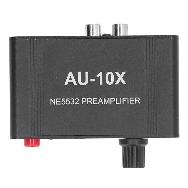 Headphone Amplifier Stereo Amplifie, 20db Phono Preamplifier Stereo Audio Signal Amplifier Stereo Sound Amplifier with 3.5mm Headphone RCA Input Output for Home Stereo Systems Speaker