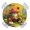 Yellow, variant on Vintage Botanical Round Tablecloth for 55-60 Inch Tables, Fitted Table Cover with Elastic Edge, Spring Floral Summer Vintage Waterproof Outdoor Table Cloth Protector for Patio Garden Dinner Picnic