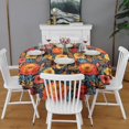 thumbnail image 2 of Pioneer Flower Round Tablecloth 60" X 60",Wrinkle Wipeable Table Cloth for Kitchen Dining Room Picnic Patio Party, 2 of 6