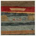 thumbnail image 2 of Rugs.com Kashkuli Gabbeh Collection Rug – 6' Square Blue Medium Rug Perfect For Living Rooms, Kitchens, Entryways, 2 of 9