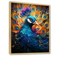 thumbnail image 2 of Designart "Royal Plumage Of A Majestic Peacock" Animals Peacock Floater Framed Wall Decor, 2 of 5